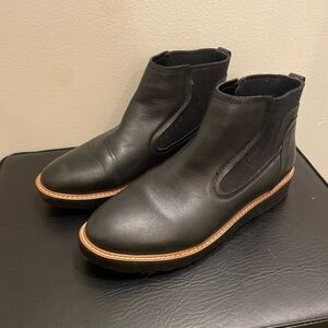 Black Leather Naturalizer Shoe Boots Size 8